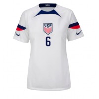 Camiseta Estados Unidos Yunus Musah #6 Primera Equipación para mujer Mundial 2022 manga corta